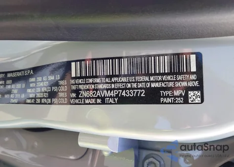 2023 Maserati Grecale Modena z USA, uszkodzony, nr VIN ZN682AVM4P7433772